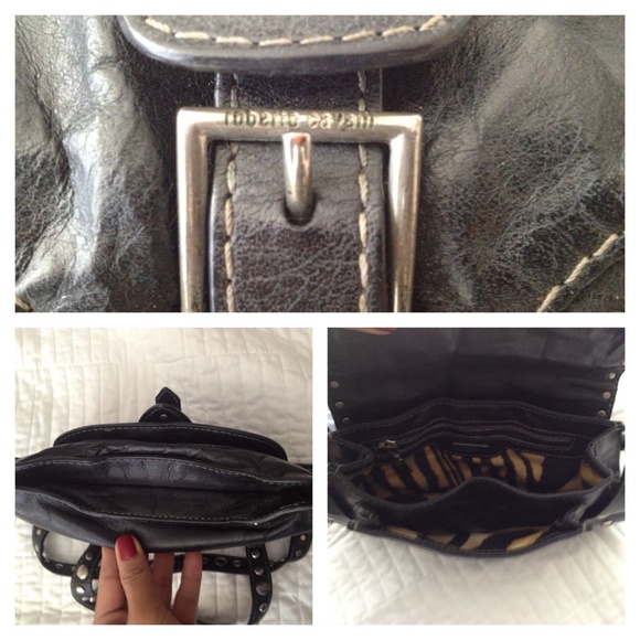 Roberto Cavalli handbag! I paid $110 off Poshmark for this bag. No Offers - Picture 3 of 4